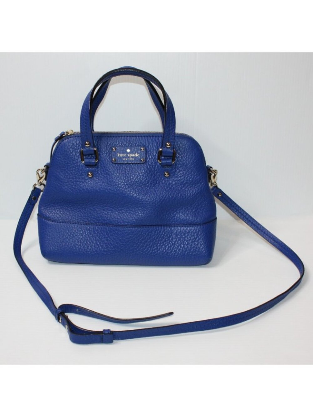 Kate Spade New York Grove Court Maise Purse Small Leather Bag in Yves Blue Color - Picture 4 of 10